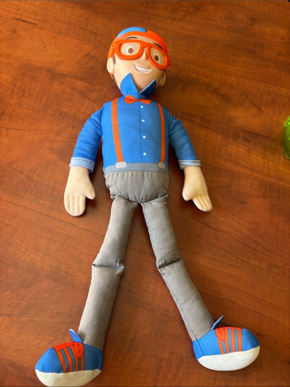 Talking Blippi Doll Watch Video of Talking  Soft Body w/Plastic Head